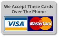 We now accept Visa, MasterCard and American Express